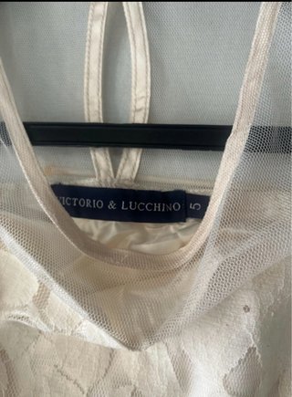 Vestido Victorio & Lucchino Blanco Encaje
