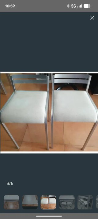 Mesa de cocina extensible cristal y metal