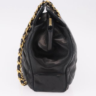 CHANEL Matelasse Chain Shoulder Bag Lamb Skin