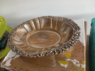 Bandeja antigua decorada
