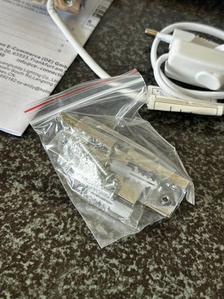 Lámpara LED Azhien Espejo Plata/Blanco