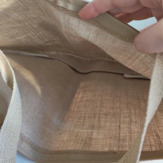 Borsa mare in tela con decorazioni floreali