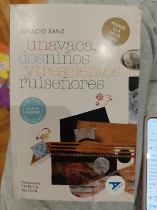Libro una vaca, dos niños y trescientos ruiseñores