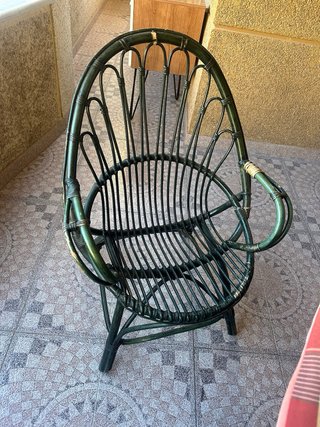Conjunto Terraza Bambú Mesa, 4 Sillas y 4 puff
