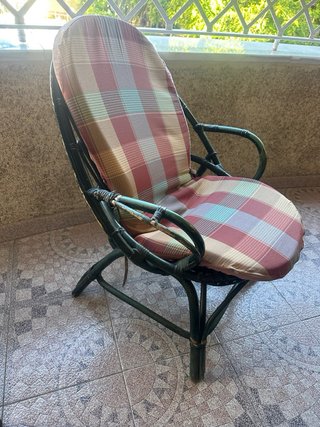 Conjunto Terraza Bambú Mesa, 4 Sillas y 4 puff