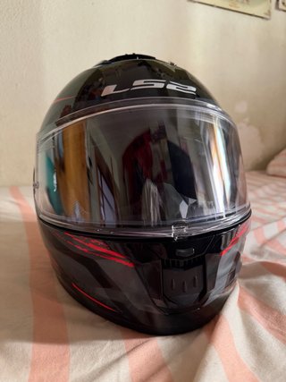 Casco LS2 STREAM II Negro/Rojo