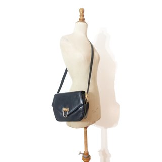 Mataix Tormo / Vintage Bandolera de cuero marino