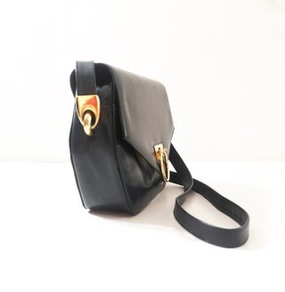 Mataix Tormo / Vintage Bandolera de cuero marino