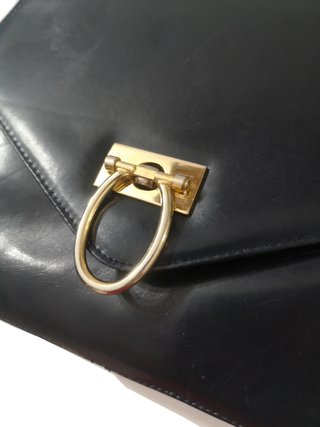 Mataix Tormo / Vintage Bandolera de cuero marino