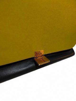 Bolso Celine Trapeze Beige y Verde