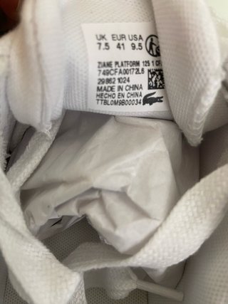Zapatillas Lacoste Blancas Talla 41