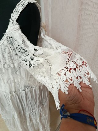 Vestido Ibicenco Blanco Talla Única