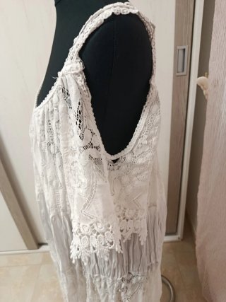 Vestido Ibicenco Blanco Talla Única