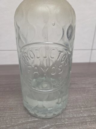 Sifón antiguo de vidrio