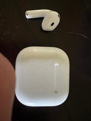 Casco izquierdoy base Apple Blancos AirPods de 3.ª