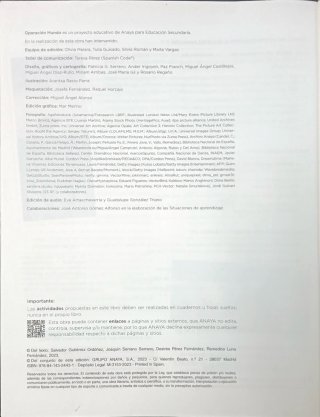 Lengua y Literatura, 4 ESO, Operación mundo