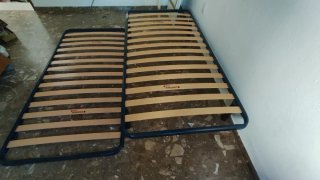 Somier Pikolin Madera Beige/Rojo