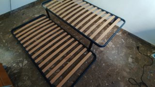 Somier Pikolin Madera Beige/Rojo