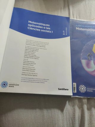Matemàtiques aplicades a les Ciències Socials I...