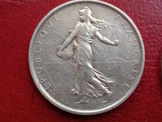 2 Monete Argento 5 Franchi Francia
