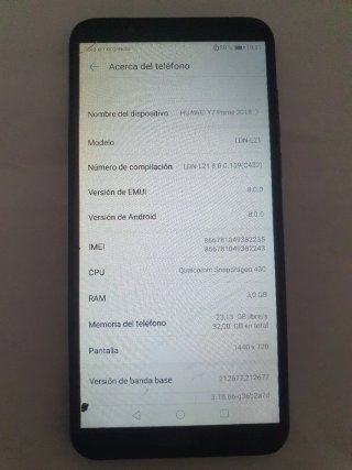 Huawei Y7 prime nero