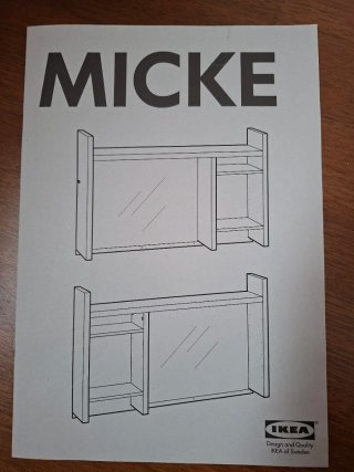 Micke IKEA Módulo Ampliación Escritorio Negro