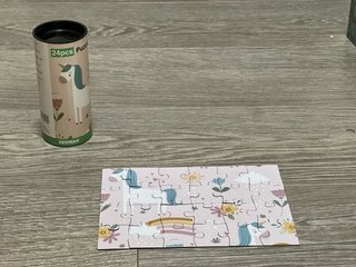 2 Puzzles Infantiles Tubo (24 piezas)