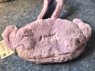 Neceser peluche morado Stitch 27 cms