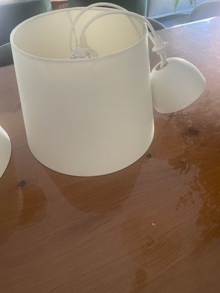2 Lámparas de Techo con bombilla cálida decorativa