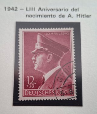 Sello Alemania Tercer Reich año 1942 Yvert 737