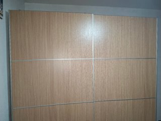 Armario 2 puertas correderas madera