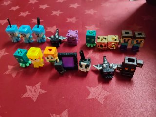 Muñecos Minecraft Colección cambio o vendo