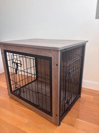 Jaula Perro Mediano Madera y Metal