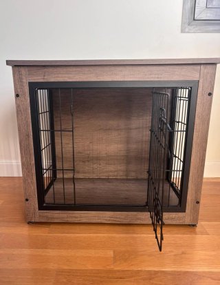 Jaula Perro Mediano Madera y Metal