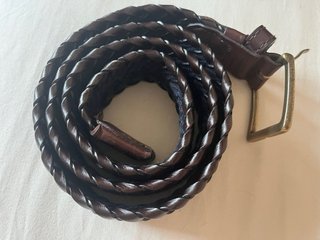 Cinturón Massimo Dutti trenzado piel talla 90