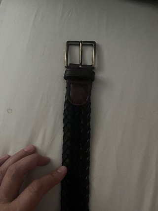 Cinturón Massimo Dutti trenzado piel talla 90