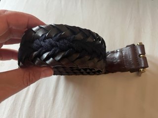 Cinturón Massimo Dutti trenzado piel talla 90