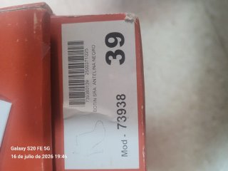Botines de tacón negros talla 39