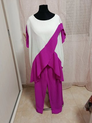 Conjunto asimétrico talla única