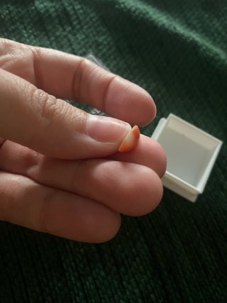 Piedra per anello arancione/rossa