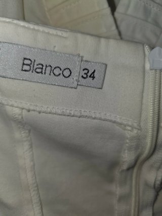 Vestido Blanco Blanco Talla 34 Estilo Ibicenco