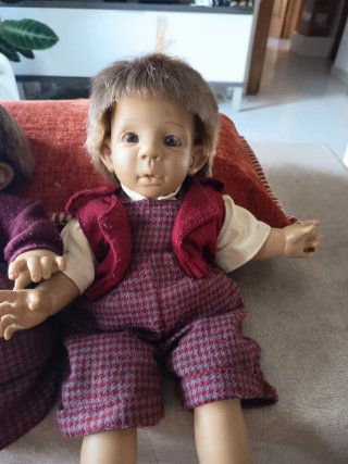 Set di due bambole vintage