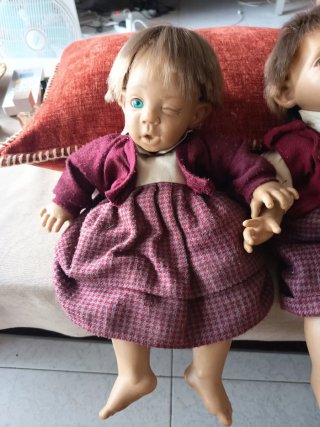 Set di due bambole vintage