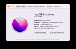 MacBook Air 13 2017 Intel i5 SSD 256GB