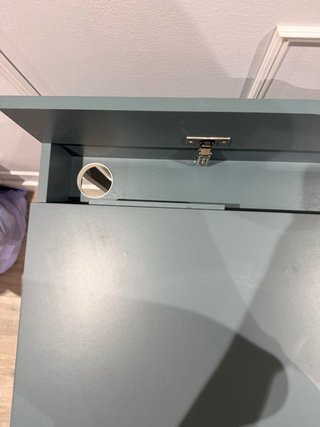 Escritorio IKEA Turquesa Metal y Madera