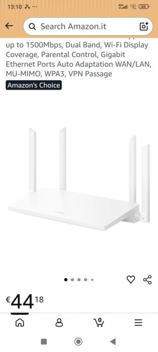 Router Huawei WiFi AX2 NEW Wi-Fi 6