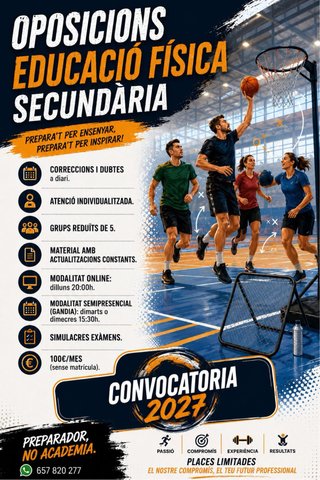OPOSICIONS D'EDUCACIÓ FÍSICA SECUNDARIA