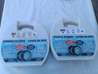 Vendo juego de cadenas de nieve metálicas
