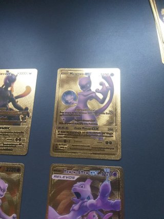 Carta Dorada Pokemon Mewtwo GX