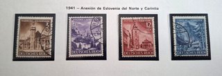 Francobolli Germania Terzo Reich 1941 Yvert 730-33